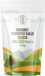 BrainMax Pure Prebiotic Balls Kókusz, Prebiotikus Golyók, Kókusz, BIO, 8 db  *CZ-BIO-001 tanúsítvány