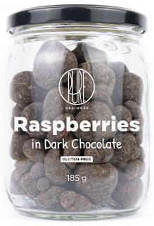 BrainMax Pure Raspberries in Dark Chocolate, Liofilizált málna étcsokoládéban, 185 g