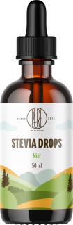 BrainMax Pure Stevia cseppek, különféle típusúak, 50 ml Íz: Menta