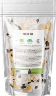 BrainMax Pure Sweet Mix, mandula, kesudió, mazsola, kókusz, BIO, 100 g  Bio mandula, kesudió és kókusz szelet keveréke, *CZ-BIO-001 tanúsítvány