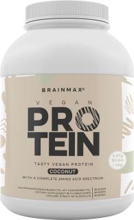 BrainMax Pure Vegán fehérje, kókusz, BIO, 1000 g  *CZ-BIO-001 tanúsítvány / Vegán fehérje kókusz ízzel