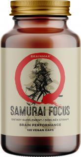 BrainMax Samurai Focus, 120 db gyógynövényes kapszula