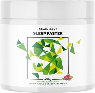 BrainMax Sleep Faster, GABA UPGRADE! 450 g  8 természetes anyagból álló komplex, elősegíti a gyorsabb elalvást és a minőségi alvást, újonnan erdei…