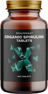 BrainMax Spirulina BIO, tabletta  Aktív szén bélproblémák, puffadás ellen és a méregtelenítés támogatása, étrend-kiegészítő Kapszulák száma: 200…