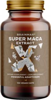 BrainMax Super Maca kivonat, 700 mg, 100 növényi kapszula  *CZ-BIO-001 tanúsítvány / Kezelje jobban a stresszt, legyen több energiája és támogassa…