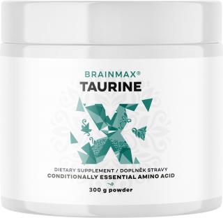 BrainMax Taurine Powder, Taurin porban, 300 g  Energiát, izom, agy és szívműködést támogató aminosavak, 100 adag