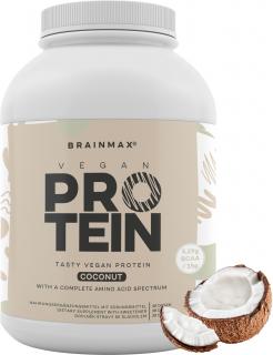 BrainMax Vegan protein, 1000 g  24 g fehérje, 5,29 g BCAA, teljes aminospektrum, steviával édesítve, étrend-kiegészítő Íz: Banán