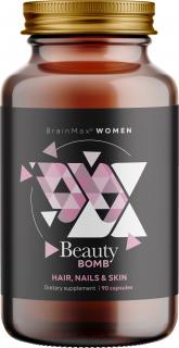 BrainMax Women Beauty Bomb, haj, köröm, bőr, 90  növényi kapszula