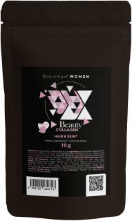 BrainMax Women Beauty Fish Collagen, tengeri hal kollagén Naticol®, 10 g, MINTA  Hidrolizált tengeri kollagén Naticol®, hialuronsav és C-vitamin,…