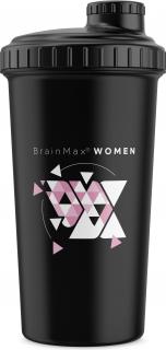 BrainMax Women műanyag shaker, 700 ml Színek: Fekete