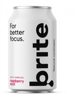 Brite Natural Energy Drink Málna menta, Energia szénsavas ital, Málna és menta, 330 ml