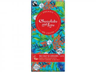 C&L Bio csokoládé Sea Salt & Vegan Caramel, 80g  *CH-BIO-006 certifikát