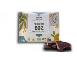 Cacao Crudo nyers étcsokoládé 80%, BIO, 30 g  *IT-BIO-006 tanúsítvány