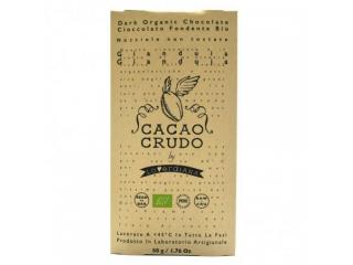 Cacao Crudo Raw Gianduja étcsokoládé, 50 g  *IT-BIO-006 tanúsítvány