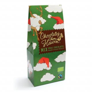 Csokoládé a mennyből - BIO karácsonyi csokoládé praliné tej- és étcsokoládéból, 100g  *CZ-BIO-001 tanúsítvány