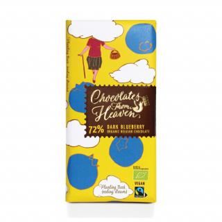 Csokoládék a mennyből - BIO étcsokoládé áfonyával 72%, 100g  *CZ-BIO-001 tanúsítvány