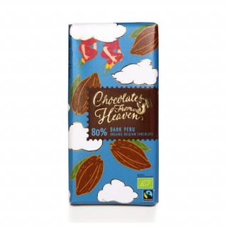 Csokoládék a mennyből - BIO étcsokoládé Peru 80%, 100g