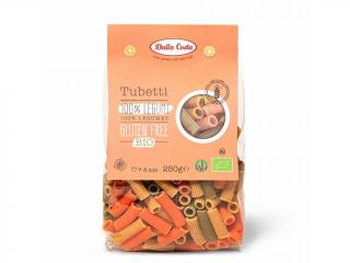 Dalla Costa - BIO gluténmentes tészta Tubetti 3 hüvelyes (csicseriborsó, piros lencse, zöldborsó), 250 g