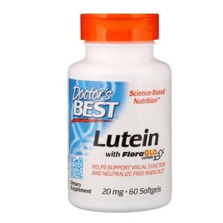 Doctor's Best Lutein Lutemax-szal, 20 mg, 60 softgel kapszula