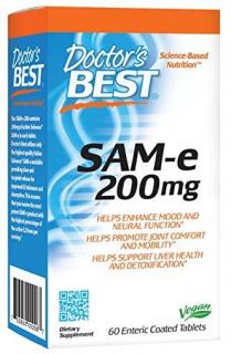 Doctor's Best SAM-e, 200 mg, 60 enterális tabletta