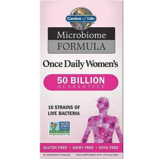 Dr. Formulált probiotikumok naponta egyszer Nők, 50 milliárd CFU, 16 törzs, 30 gyógynövényes kapszula
