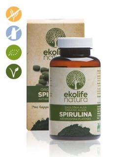 Ekolife Natura - Alga Spirulina Organic 240 tabletta (Szerves alga spirullina)  *SI-EKO-003 certifikát
