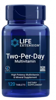 Élethosszabbító napi két multivitamin, 120 tabletta