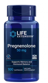 Élethosszabbító Pregnenolon, 50 mg, 100 kapszula