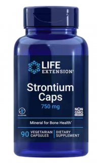 Élethosszabbító Stroncium, Stroncium 750mg, 90 Növényi kapszula  Étrend-kiegészítő