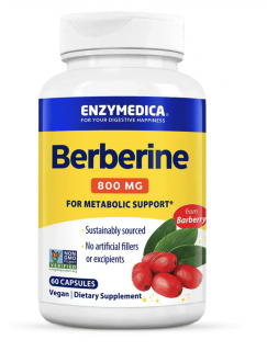 Enzymedica Berberine, 800 mg, 60 kapszula  Étrend-kiegészítő