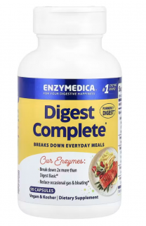 Enzymedica Digest Complete, emésztőenzimek, 90 kapszula  Étrend-kiegészítő