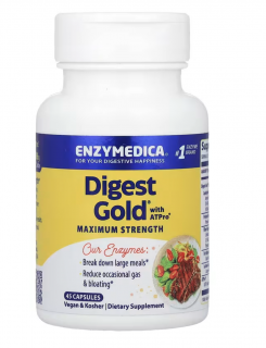 Enzymedica Digest Gold maximális erősségű, emésztőenzimek, 45 kapszula  Étrend-kiegészítő