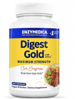 Enzymedica Digest Gold maximális erősségű, emésztőenzimek, 90 kapszula  Étrend-kiegészítő