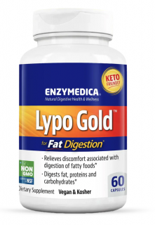 Enzymedica Lypo Gold zsíremésztésért, emésztőenzimek, 60 kapszula  Étrend-kiegészítő