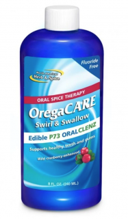 Észak-amerikai Herb @ Spice OregaCare, gyógynövényes szájvíz áfonyával, mentával és oregánóval