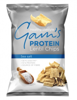GAM'S Protein lencse chips tengeri sóval, 65 g