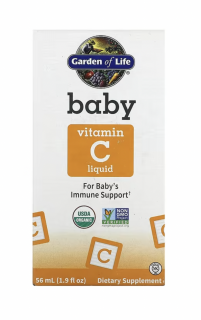 Garden of Life Baba C-vitamin folyadék, C-vitamin gyerekeknek, 56 ml  Lejárat: 3/2024