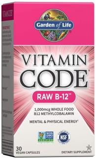 Garden of Life Vitamin Code RAW B12, 1000 mcg, 30 kapszula