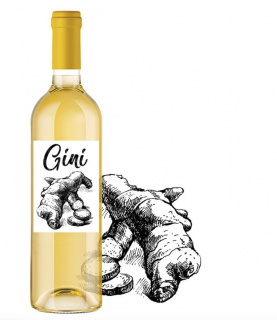 Gini, gyömbéres citrusbor pohárban, 0,75 l