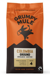 Grumpy Mule Colombia Ground Coffee, őrölt kávé, bio, 200 g  *CZ-BIO-001 tanúsítvány