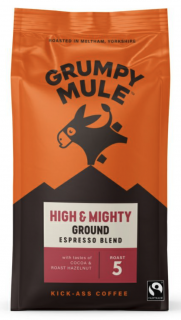 Grumpy Mule High & Mighty, 100% Arabica, őrölt kávé, BIO, 200 g  *CZ-BIO-001 tanúsítvány