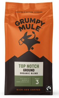 Grumpy Mule Top Notch, 100% Arabica, őrölt kávé, bio, 200 g  *CZ-BIO-001 tanúsítvány