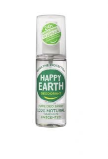 Happy Earth - Dezodor spray, illatmentes, 100 ml