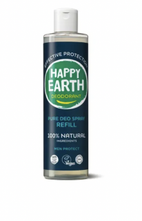 Happy Earth - Férfi dezodor, utántöltő, 300 ml