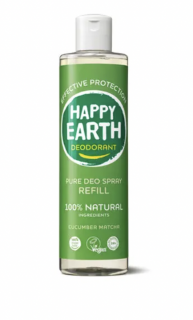 Happy Earth - Uborka és matcha dezodor, utántöltő, 300 ml