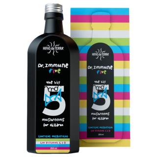 Hifas da Terra Dr. Immune Five for Children, szirup adaptogén gombából, 250 ml  Étrend-kiegészítő