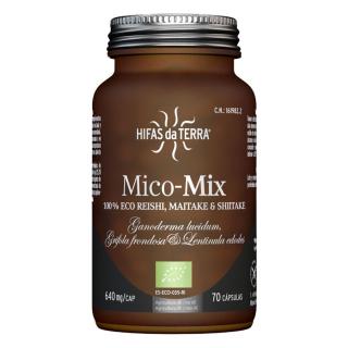 Hifas da Terra Mico-Mix (Reishi, Maitake, Shiitake), BIO, 70 kapszula  Étrend-kiegészítő