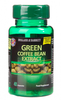 Holland & Barrett zöld kávébab kivonat, 42 kapszula