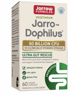 Jarro-Dophilus Ultra Gut Rescue, probiotikumok, 50 milliárd, 10 törzs, 60 zöldség kapszula