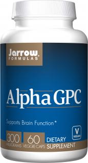 Jarrow Alpha GPC (L-alfa-gliceril-foszforil-kolin), 300 mg, 60 növényi kapszula